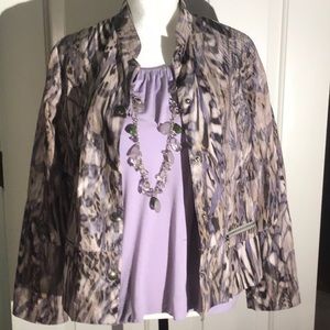 CHICO’S jacket/windbreaker and tank top